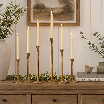 LED Taper Candles with Remote - Set of 6 Flameless Battery Candles