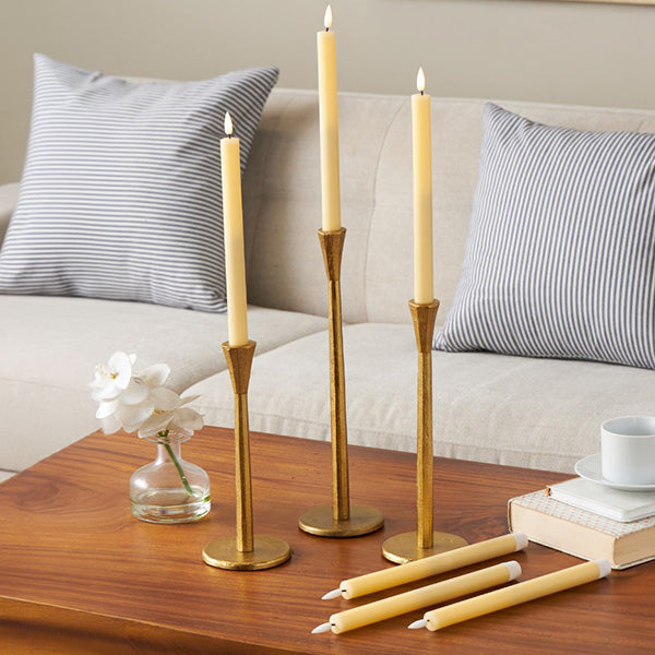 LED Taper Candles with Remote - Set of 6 Flameless Battery Candles