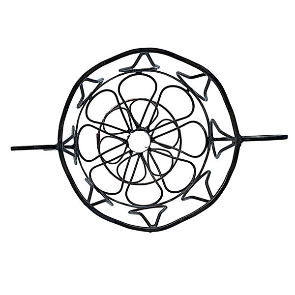 Wrought Iron Trophy Urn Planter with Scrollwork Handles