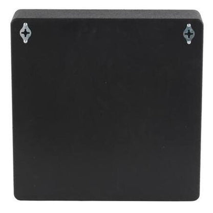 9-Cubby Black Wood Wall Shelf with Deep Square Compartment